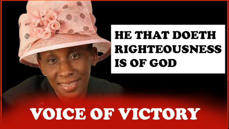 He That doeth Righteousness is of god by praise akinsete